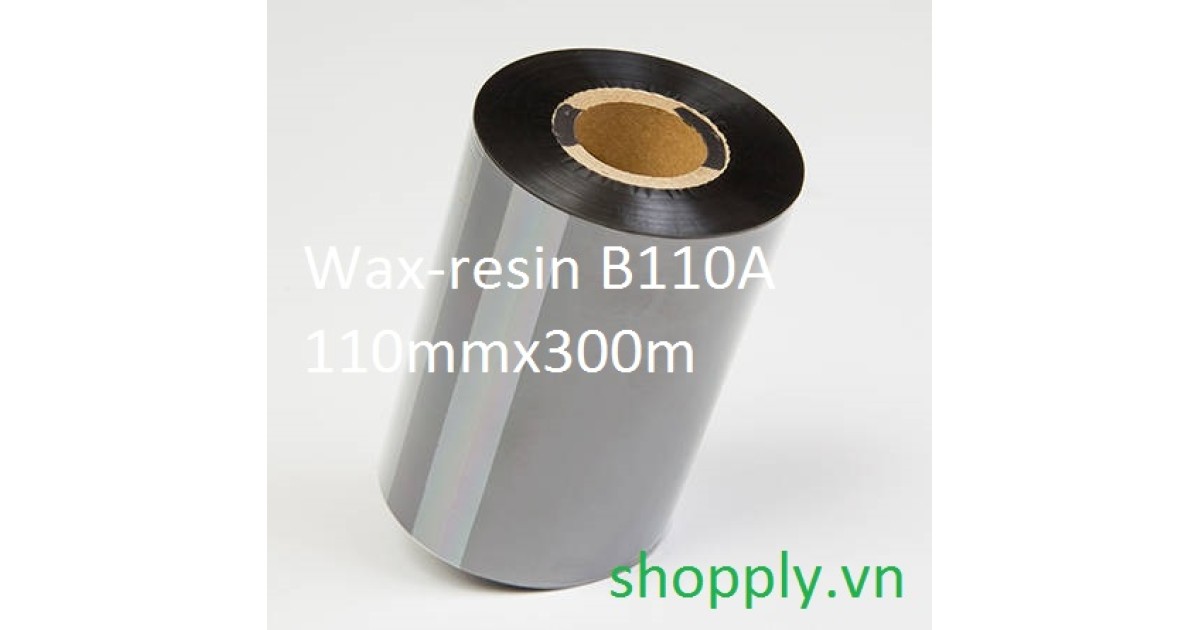 Mực in mã vạch wax resin Ricoh B110A 110mm x 300m FO